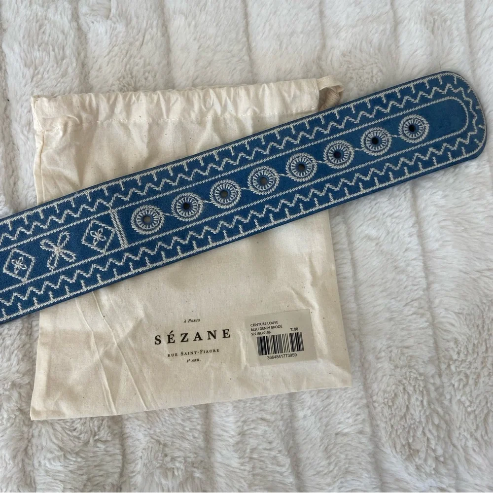 Sézane Louve Belt- 80cm. Excellent condition, like new